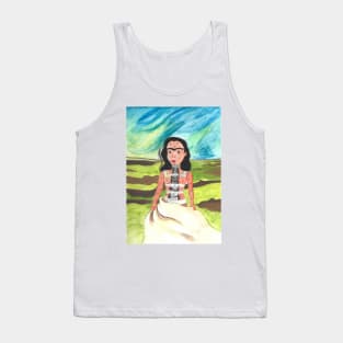 Frida Kahlo Broken Column Illustration Tank Top